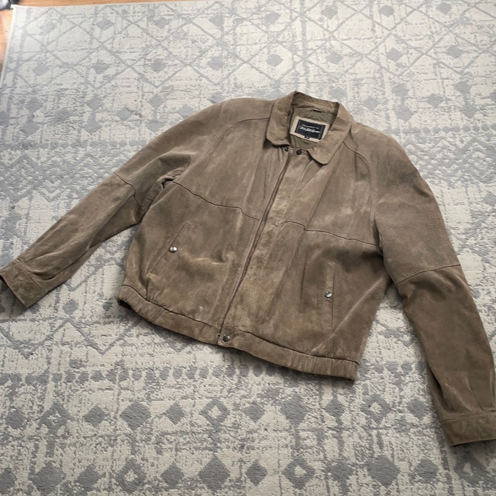 Saks Fifth Ave Women’s Tan Suede Jacket